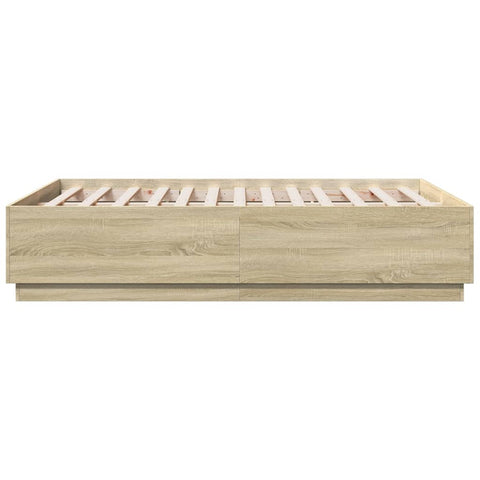 vidaXL Bed Frame without Mattress Sonoma Oak 120x190 cm Small Double