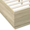 vidaXL Bed Frame without Mattress Sonoma Oak 120x190 cm Small Double