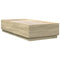 vidaXL Bed Frame without Mattress Sonoma Oak 90x190 cm Single