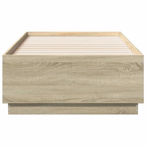 vidaXL Bed Frame without Mattress Sonoma Oak 90x190 cm Single