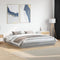 vidaXL Bed Frame with LED without Mattress Grey Sonoma 200x200 cm