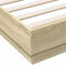 vidaXL Bed Frame with LED without Mattress Sonoma Oak 160x200 cm