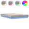 vidaXL Bed Frame with LED without Mattress Grey Sonoma 150x200 cm King Size