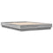 vidaXL Bed Frame with LED without Mattress Grey Sonoma 150x200 cm King Size