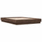 vidaXL Bed Frame with LED without Mattress Brown Oak 150x200 cm King Size