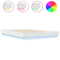 vidaXL Bed Frame with LED without Mattress White 140x200 cm