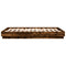 vidaXL Bed Frame with LED without Mattress Smoked Oak 140x200 cm