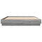 vidaXL Bed Frame with LED without Mattress Grey Sonoma 140x200 cm