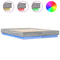 vidaXL Bed Frame with LED without Mattress Grey Sonoma 135x190 cm Double