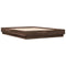 vidaXL Bed Frame with LED without Mattress Brown Oak 135x190 cm Double