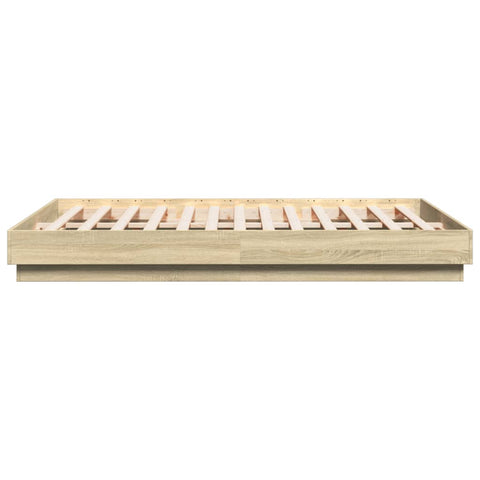 vidaXL Bed Frame without Mattress Sonoma Oak 150x200 cm King Size