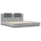 vidaXL Bed Frame without Mattress Grey Sonoma 200x200cm