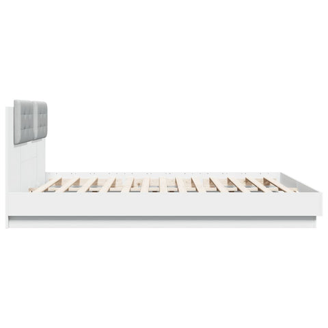 vidaXL Bed Frame without Mattress White 180x200 cm Super King