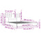 vidaXL Bed Frame without Mattress White 150x200 cm King Size