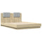 vidaXL Bed Frame without Mattress Sonoma Oak 140x200 cm