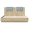 vidaXL Bed Frame without Mattress Sonoma Oak 140x200 cm