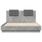 vidaXL Bed Frame without Mattress Concrete Grey 120x200 cm
