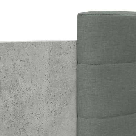 vidaXL Bed Frame without Mattress Concrete Grey 120x200 cm