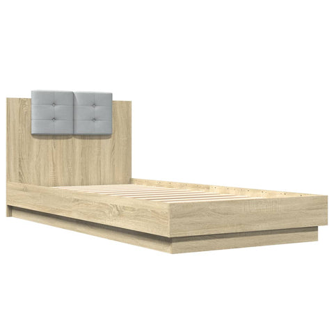 vidaXL Bed Frame without Mattress Sonoma Oak 100x200 cm