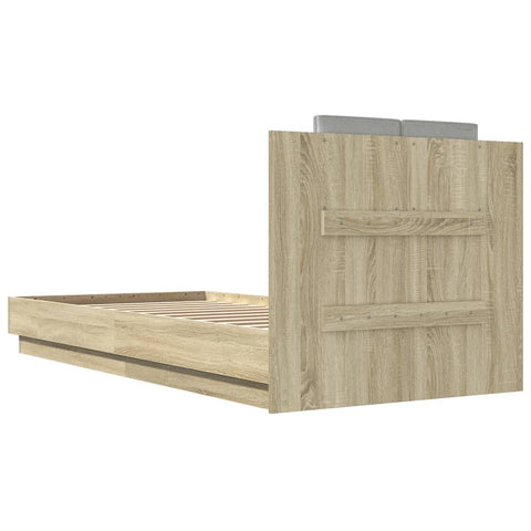vidaXL Bed Frame without Mattress Sonoma Oak 100x200 cm