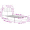 vidaXL Bed Frame without Mattress Sonoma Oak 100x200 cm