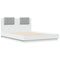vidaXL Bed Frame without Mattress White 135x190 cm Double