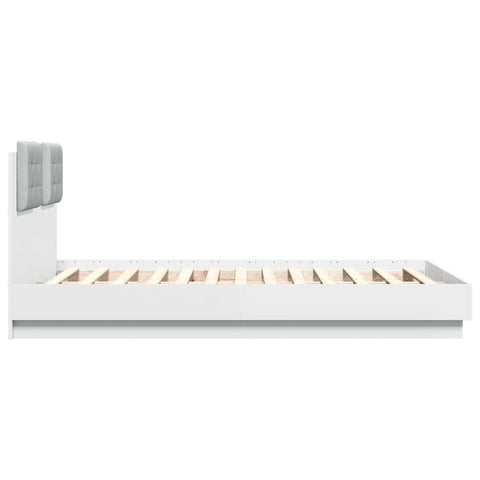 vidaXL Bed Frame without Mattress White 135x190 cm Double
