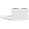 vidaXL Bed Frame without Mattress White 135x190 cm Double
