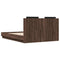 vidaXL Bed Frame without Mattress Brown Oak 135x190 cm Double
