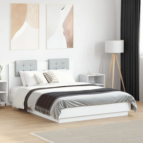vidaXL Bed Frame without Mattress White 120x190 cm Small Double