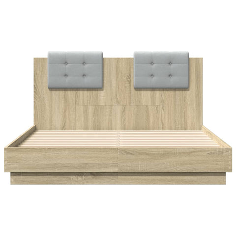 vidaXL Bed Frame without Mattress Sonoma Oak 120x190 cm Small Double