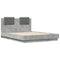 vidaXL Bed Frame without Mattress Concrete Grey 120x190 cm Small Double