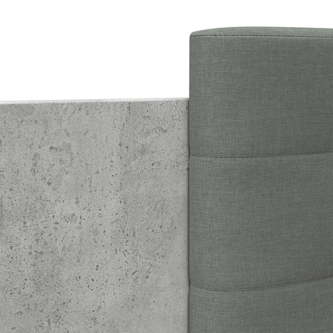 vidaXL Bed Frame without Mattress Concrete Grey 120x190 cm Small Double