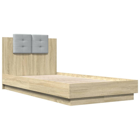 vidaXL Bed Frame without Mattress Sonoma Oak 90x190 cm Single
