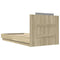 vidaXL Bed Frame without Mattress Sonoma Oak 90x190 cm Single