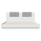 vidaXL Bed Frame with LED without Mattress White 200x200 cm