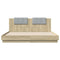 vidaXL Bed Frame with LED without Mattress Sonoma Oak 200x200 cm