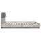 vidaXL Bed Frame with LED without Mattress Concrete Grey 200x200 cm