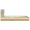 vidaXL Bed Frame with LED without Mattress Sonoma Oak 180x200 cm Super King