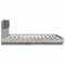 vidaXL Bed Frame with LED without Mattress Grey Sonoma 180x200 cm Super King