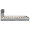 vidaXL Bed Frame with LED without Mattress Grey Sonoma 160x200 cm