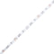 vidaXL Bed Frame with LED without Mattress White 150x200 cm King Size