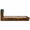 vidaXL Bed Frame with LED without Mattress Smoked Oak 150x200 cm King Size