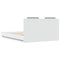 vidaXL Bed Frame with LED without Mattress White 120x200 cm