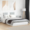 vidaXL Bed Frame with LED without Mattress White 120x200 cm