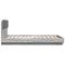 vidaXL Bed Frame with LED without Mattress Grey Sonoma 120x200 cm