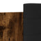 vidaXL Bed Frame with LED without Mattress Smoked Oak 100x200 cm