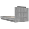 vidaXL Bed Frame with LED without Mattress Grey Sonoma 100x200 cm