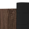 vidaXL Bed Frame with LED without Mattress Brown Oak 90x200 cm