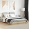 vidaXL Bed Frame with LED without Mattress Sonoma Oak 135x190 cm Double